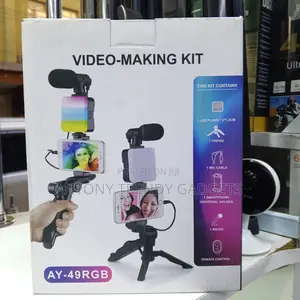 Ay-49rgb Content Creator Video Kit With Tripod