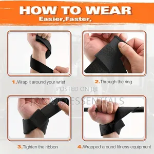 Pair of Heavy Duty Lifting Straps for Deadlifts Gym