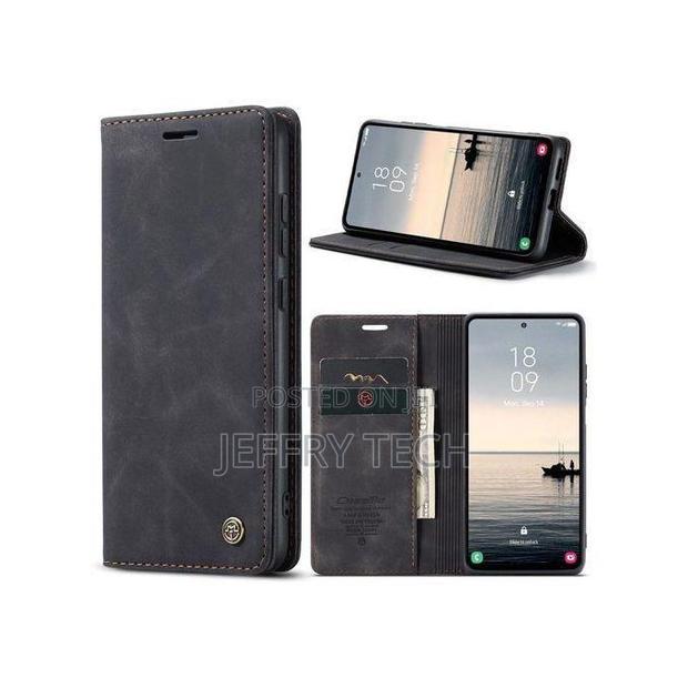 Caseme Wallet Black Retro Leather Flip Case for iPhone 16 Pro Max - main view