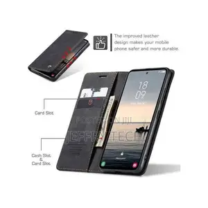 Caseme Wallet Black Retro Leather Flip Case for iPhone 16 Pro Max