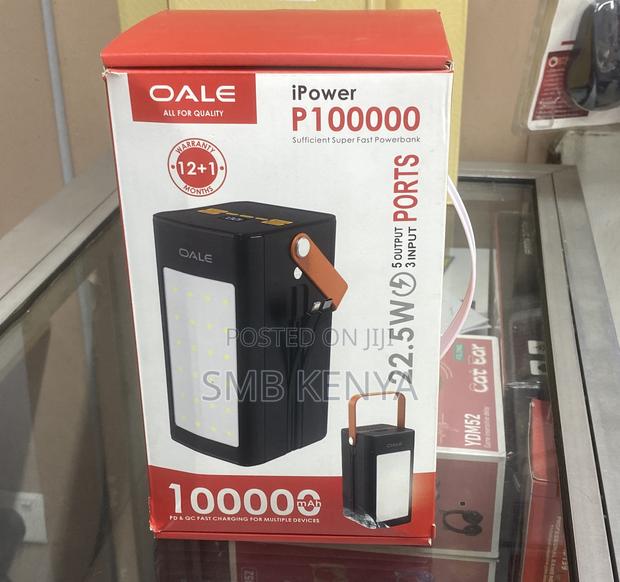 Oale 100000 Mah Power Bank With Light
