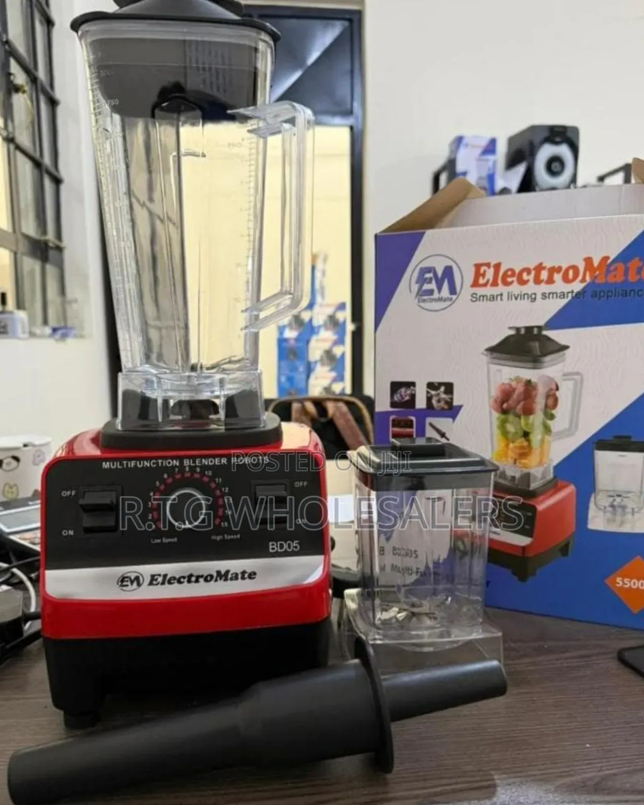 Electromate Silvercrest 2in1 Blender Grinder Commercial,1yr Warranty