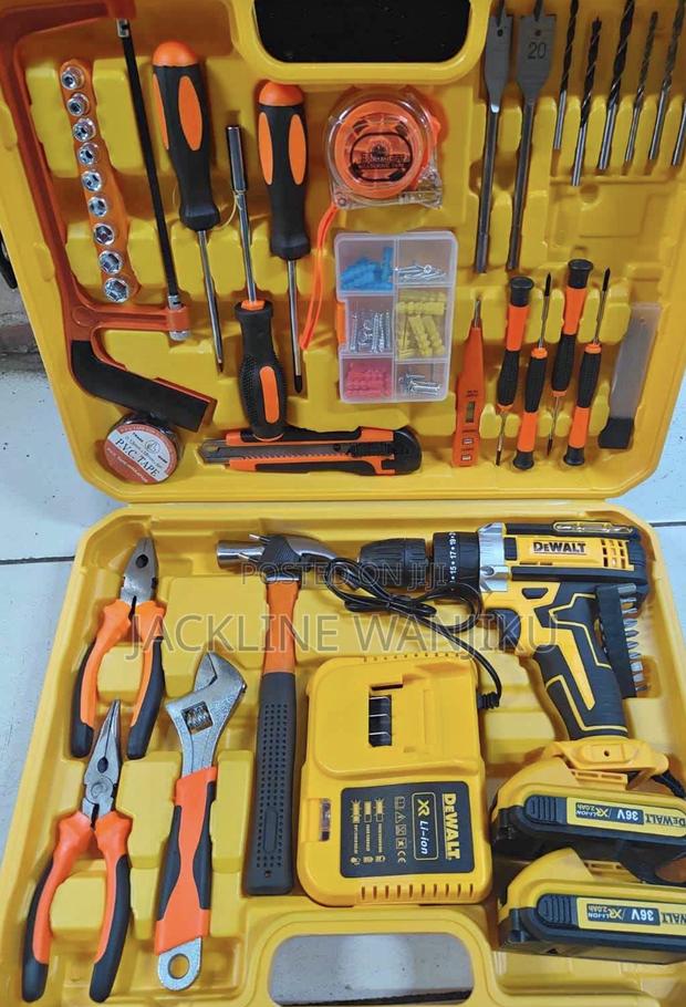 36v Cordless Dewalt Drill Toolset / Rechargeable Dewalt Drill - main view