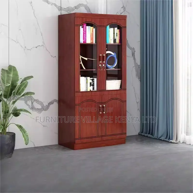 Office Cabinet; 2 Door Mahogany File Office Cabinet