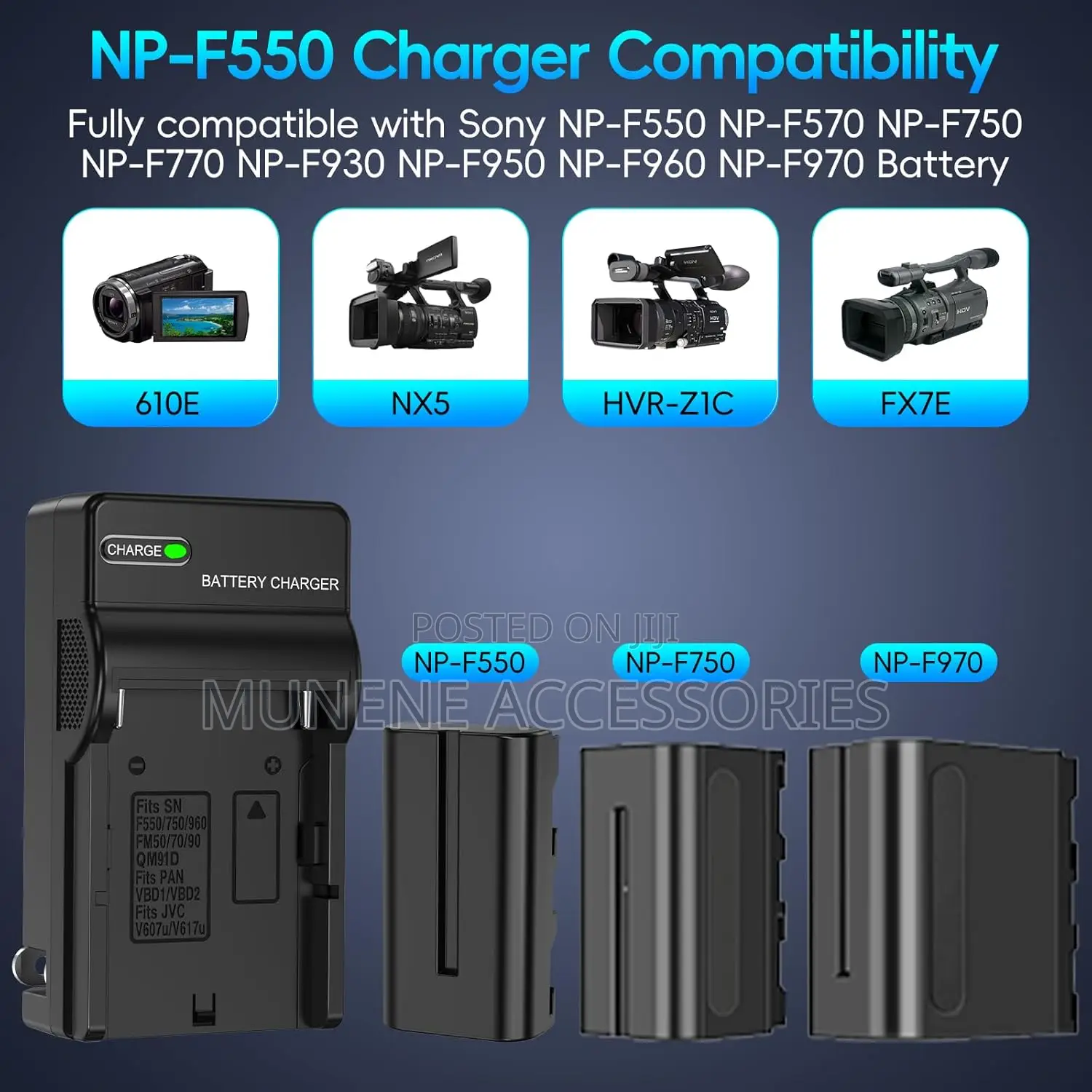 Np-F550 Battery 2-Pack and Wall Charger Sony Led Video Light 2400 Mah