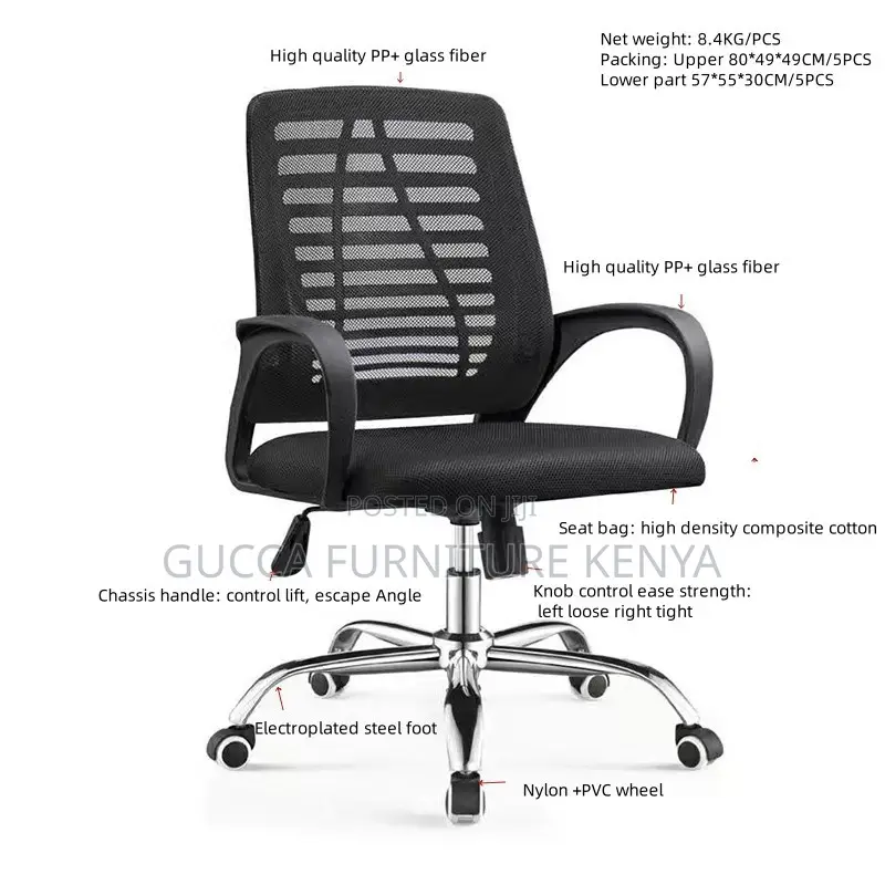 Ergonomic Mid-back Mesh Computer Chair