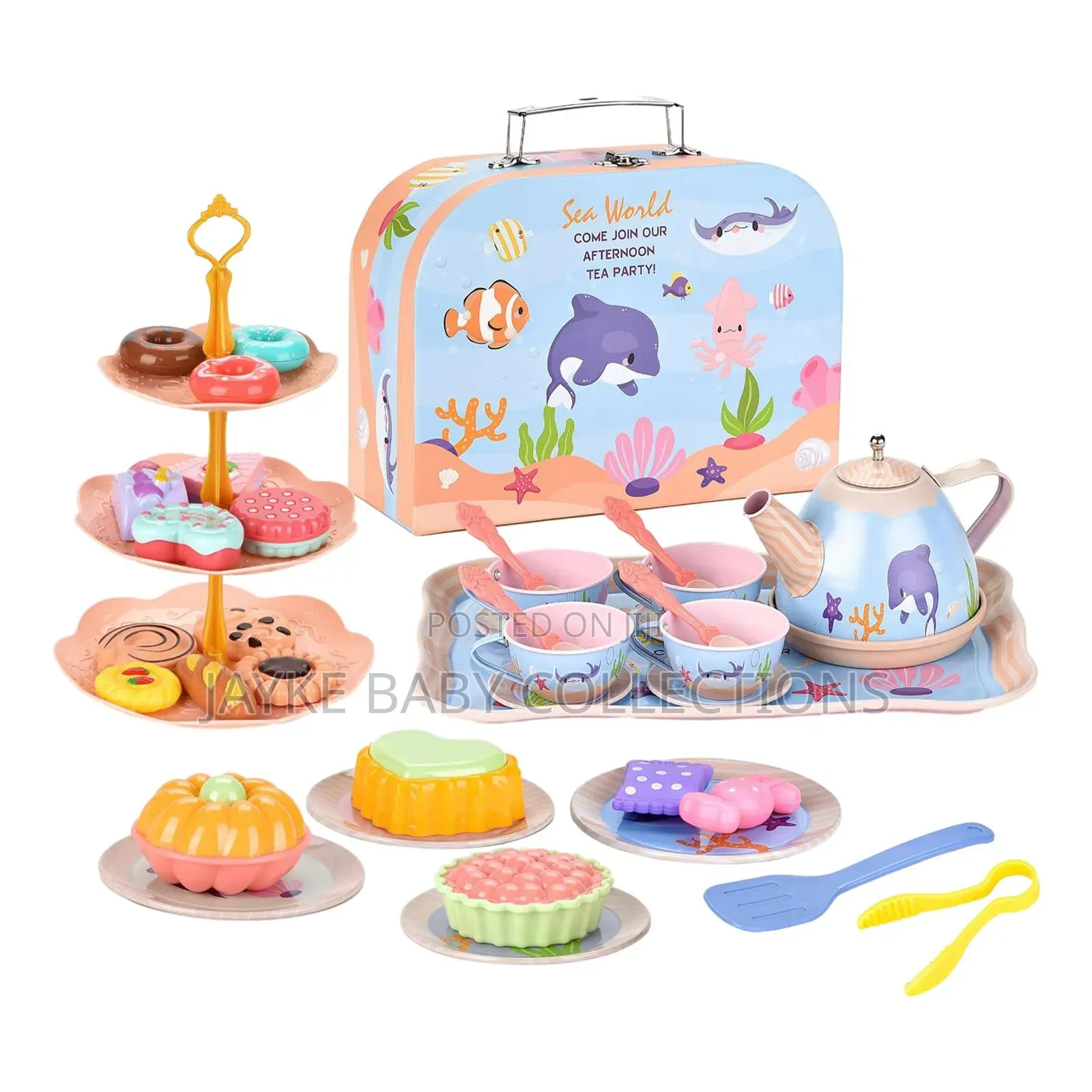 Tea Party Fun? Kids Safari Tea Set Dessert Kit