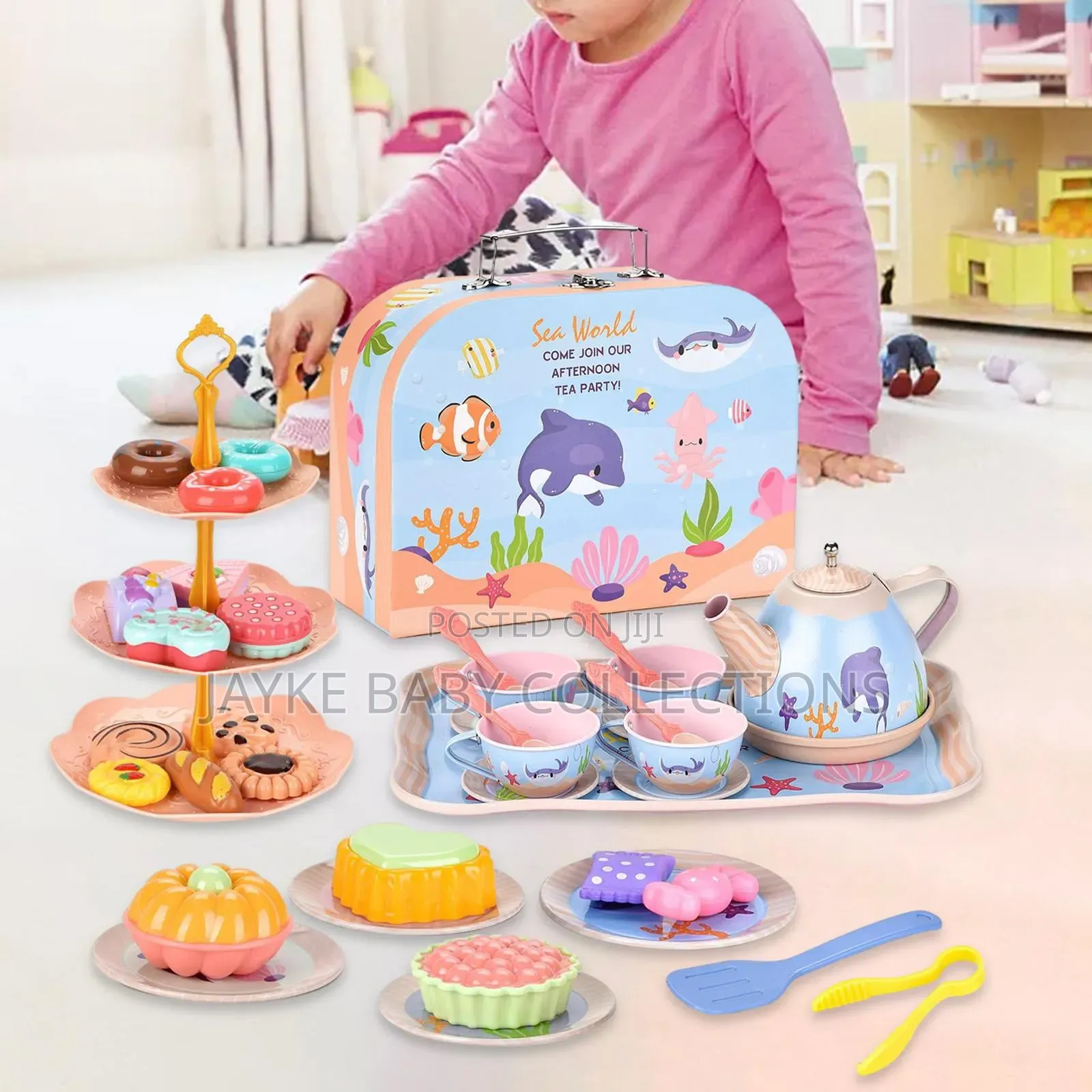 Tea Party Fun? Kids Safari Tea Set Dessert Kit