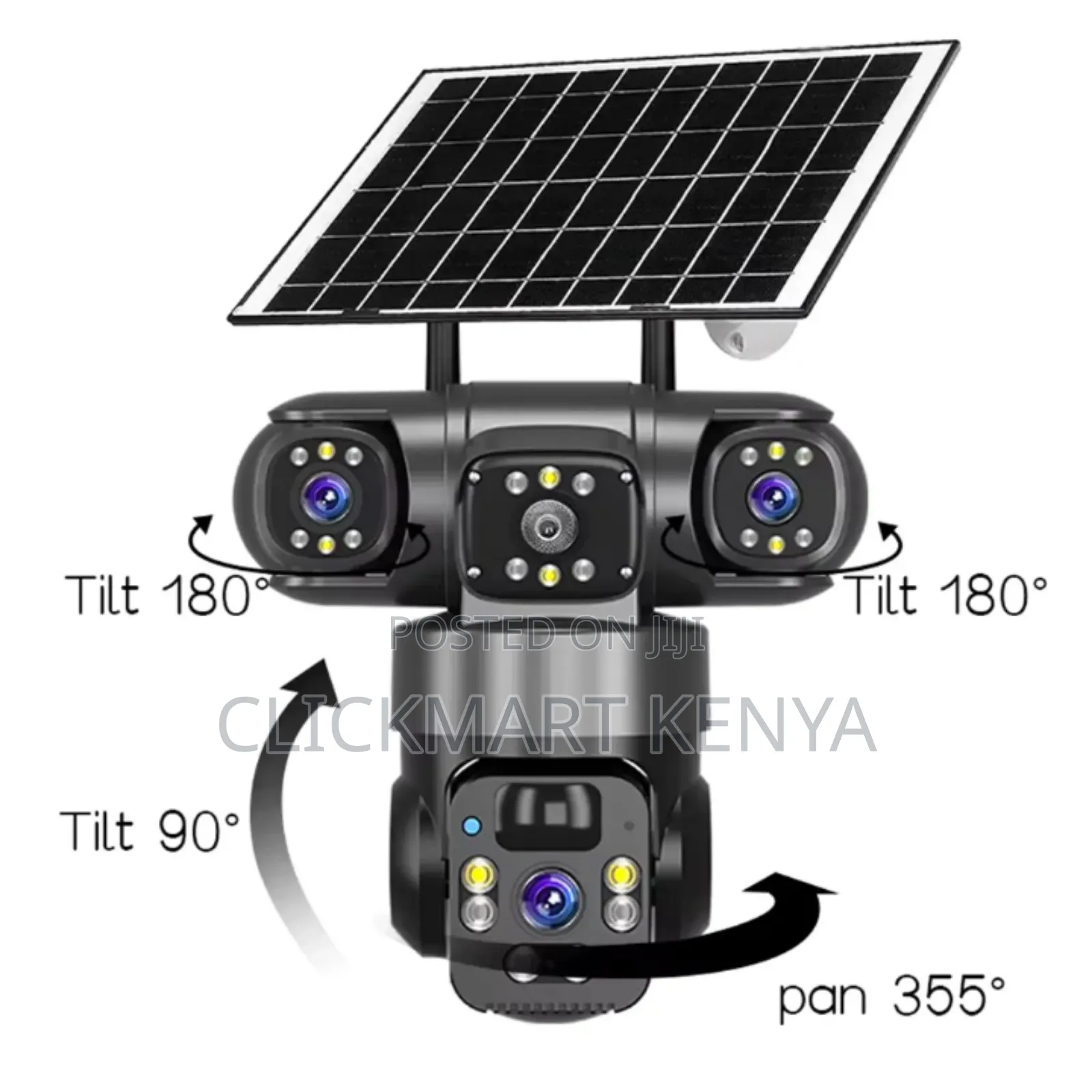 Solar 4g CCTV Camera 3 Lens