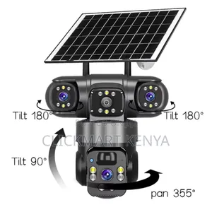 Solar 4g CCTV Camera 3 Lens