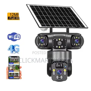 Solar 4g CCTV Camera 3 Lens