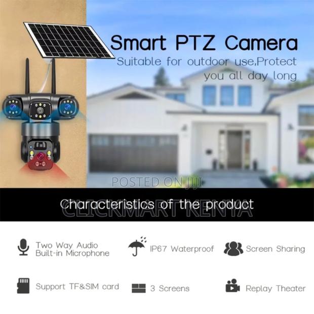 Solar 4g CCTV Camera 3 Lens - thumbnail 5