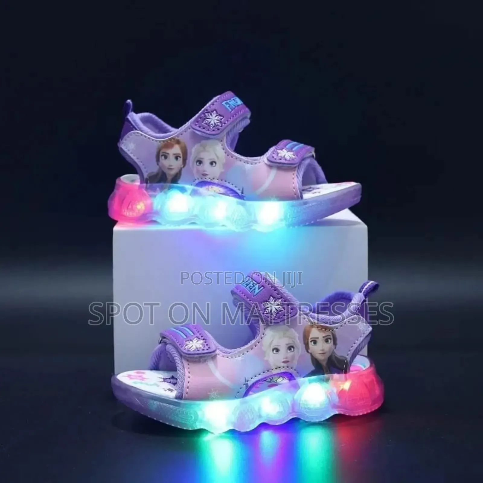 Girls' Elsa Themed Led Open Shoes. Delivery Services Available.