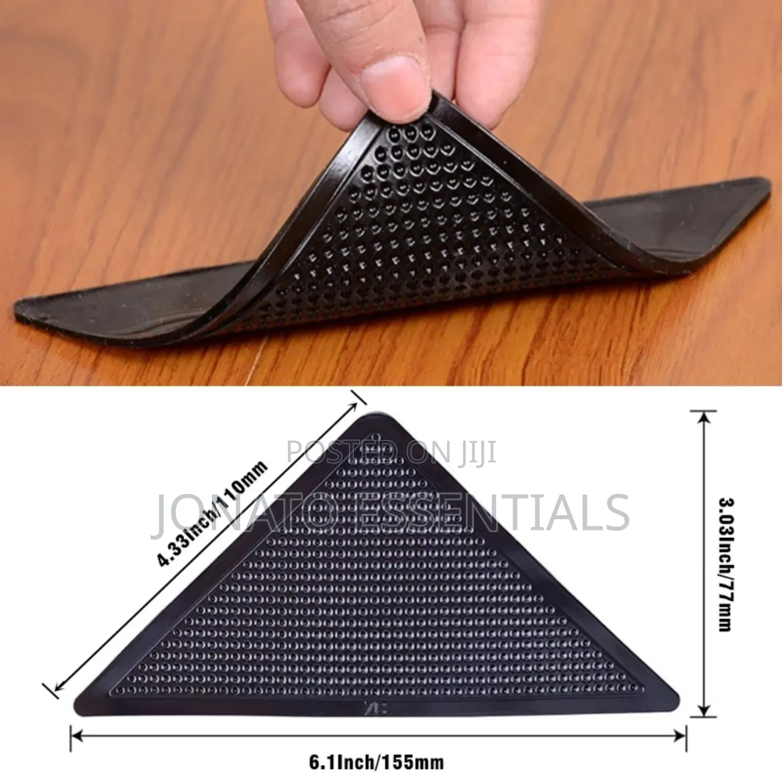Non-Slip Rug Grippers 4pcs - Anti-Skid Carpet Corner Pads Nairobi