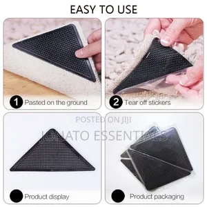 Non-Slip Rug Grippers 4pcs - Anti-Skid Carpet Corner Pads Nairobi