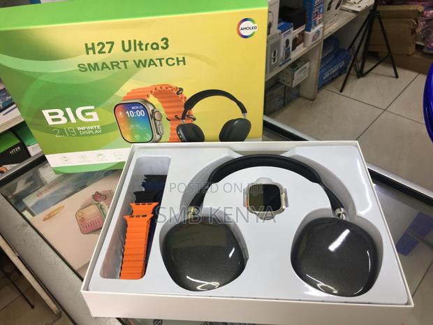 Ultra 3 Smart Watch With Bluetooth Headphones - main view