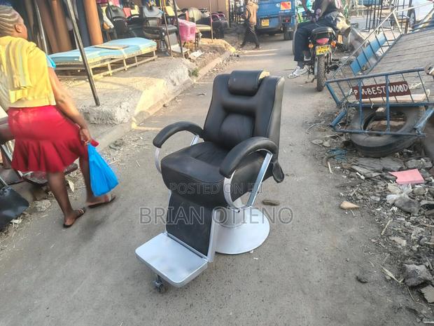 Silver Base Kinyozi Chairs - main view