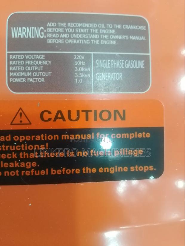 3.5kva Cigma Uk Petrol Generator - thumbnail 3