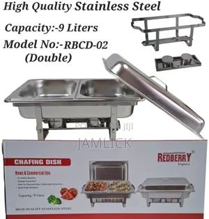 Double Partition Chafing Dish - Rd