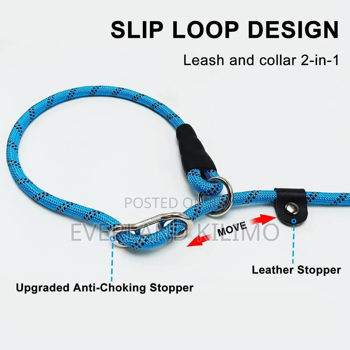 Padded-slip Design Dog Leash
