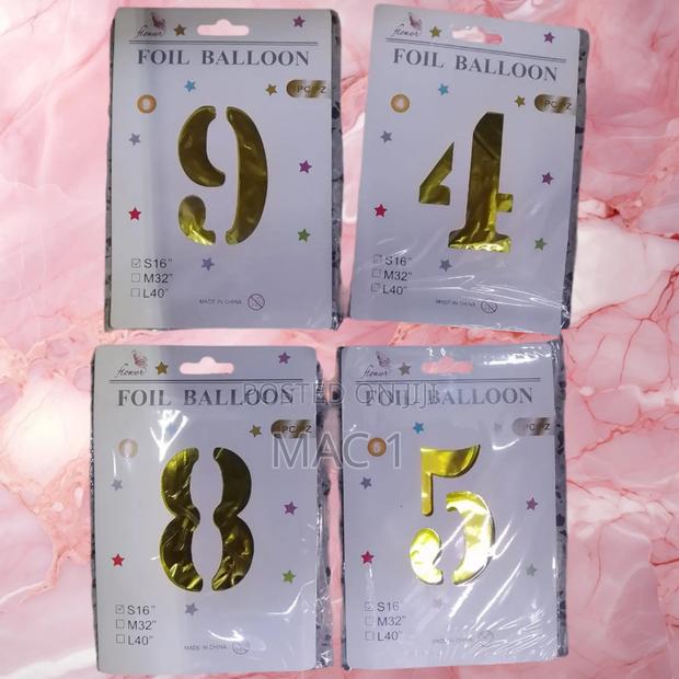 Foil Number Balloon - main view