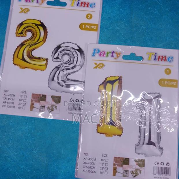 Party Time Foil Number Balloon - main view