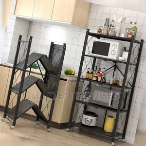 Heavy Gauge Foldable 5 Tier Multipurpose Rack