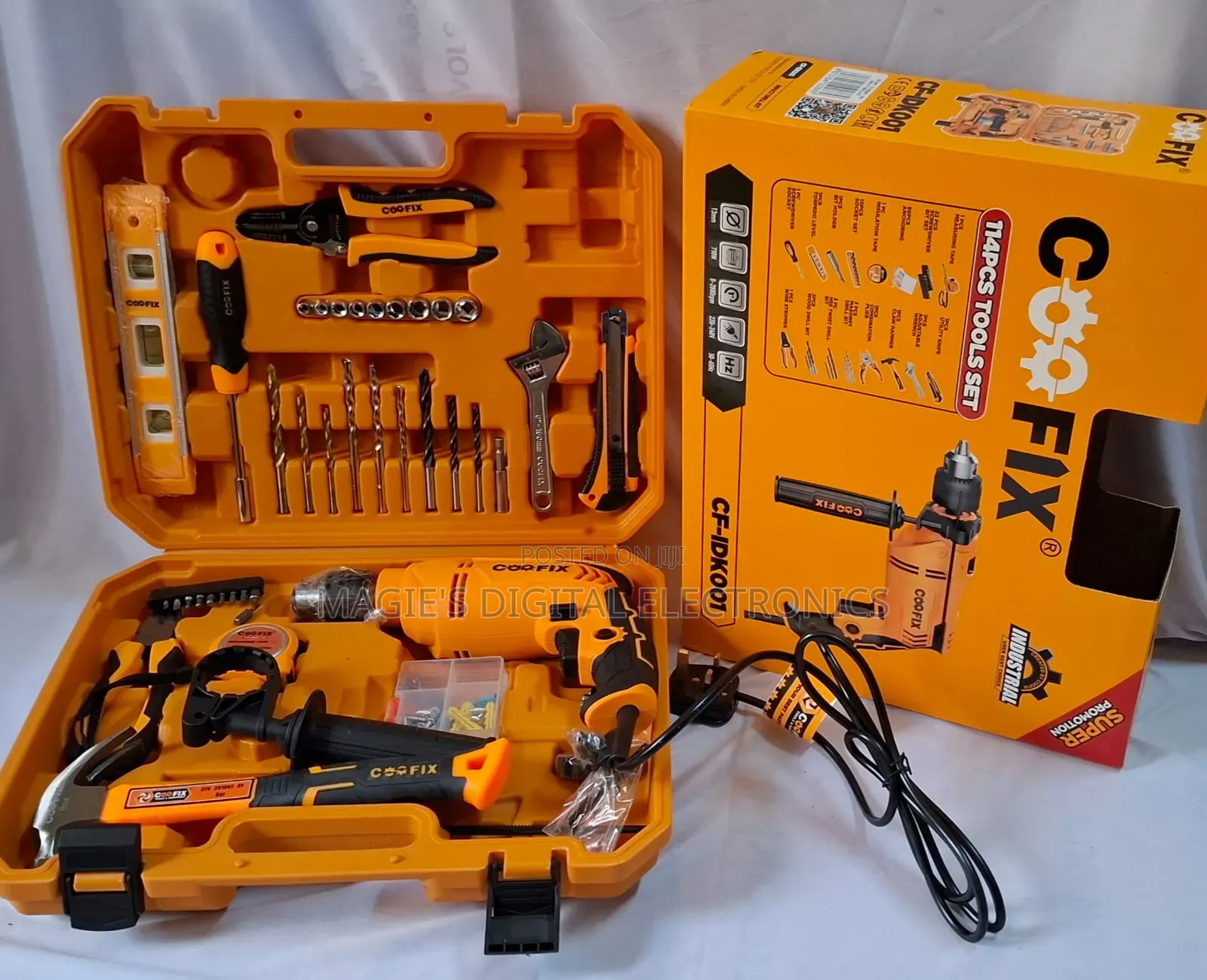 Coofix 114pcs Toolset  And Drill