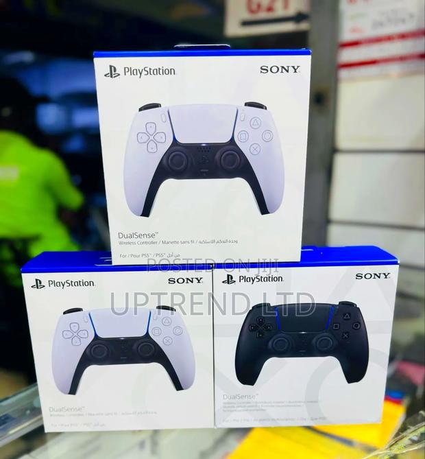White/Black Playstation 5 Controller Brand New - main view