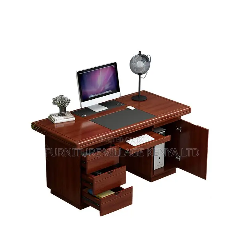 Office Tables: 1400mm Executive Office Desk With Drawers