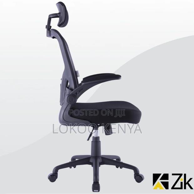 Office Chair ; Flipping Arms Ergonomic Seat - thumbnail 5