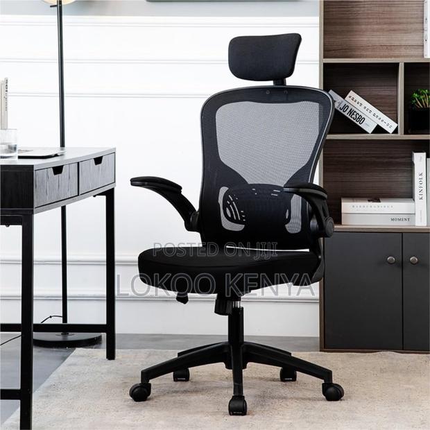Office Chair ; Flipping Arms Ergonomic Seat - thumbnail 16