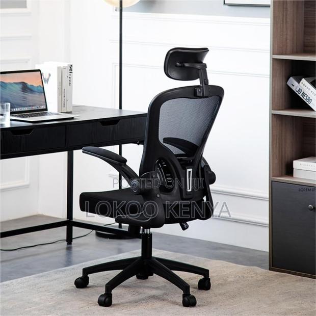 Office Chair ; Flipping Arms Ergonomic Seat - thumbnail 17