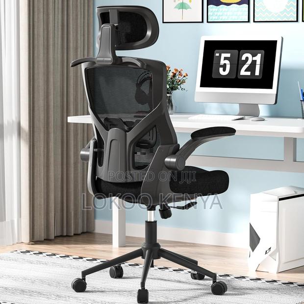 Office Chair ; Flipping Arms Ergonomic Seat - thumbnail 20