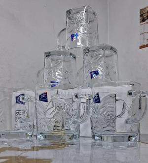 6pcs Set – 270ml High-Quality Glass Mugs - Pt - main view