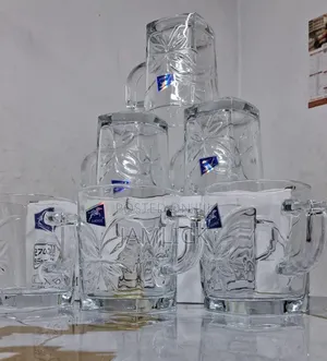 6pcs Set – 270ml High-Quality Glass Mugs - Pt