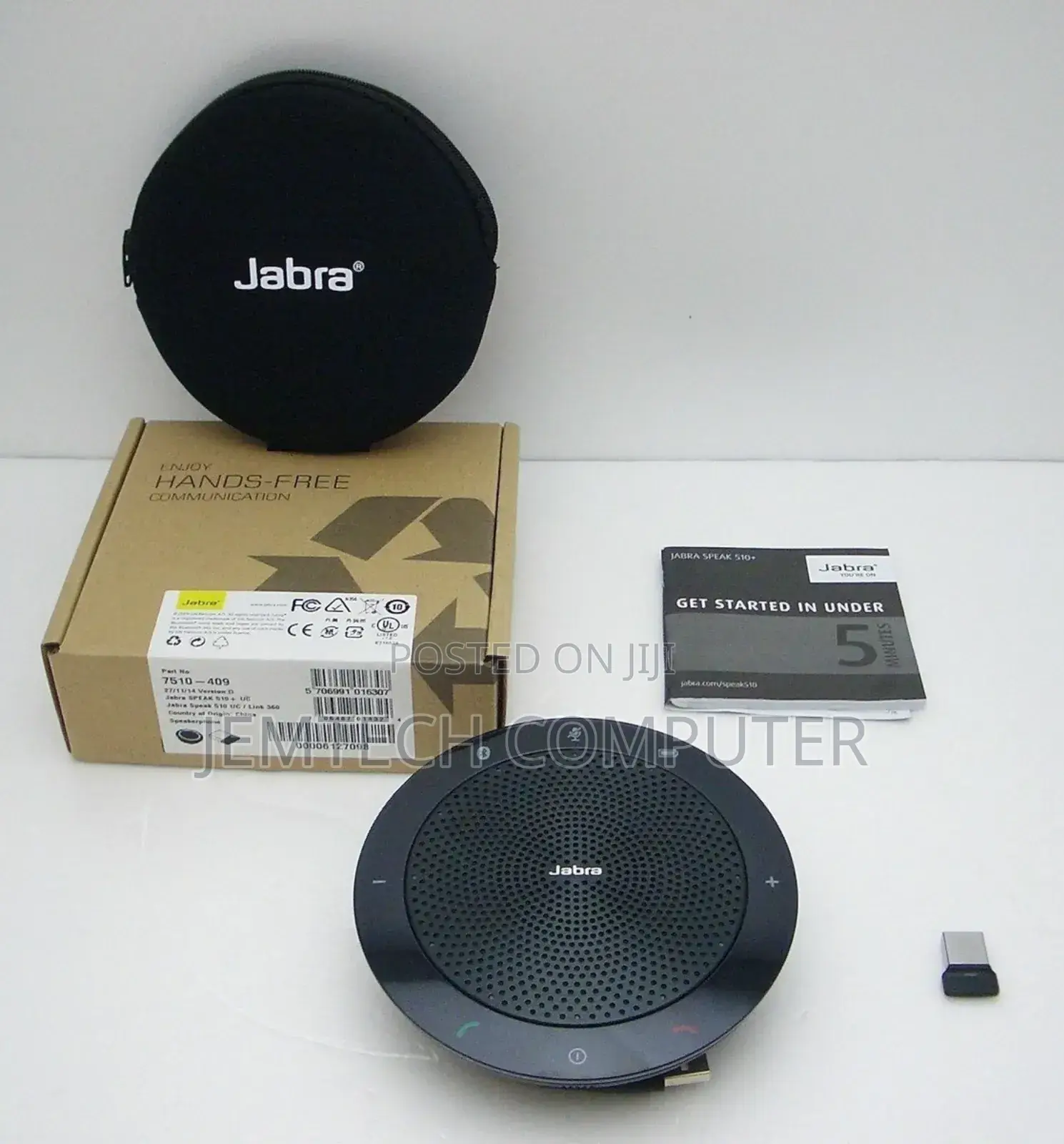 Jabra Speak 510 Ms Portable Usb and Bluetooth Speakerphone