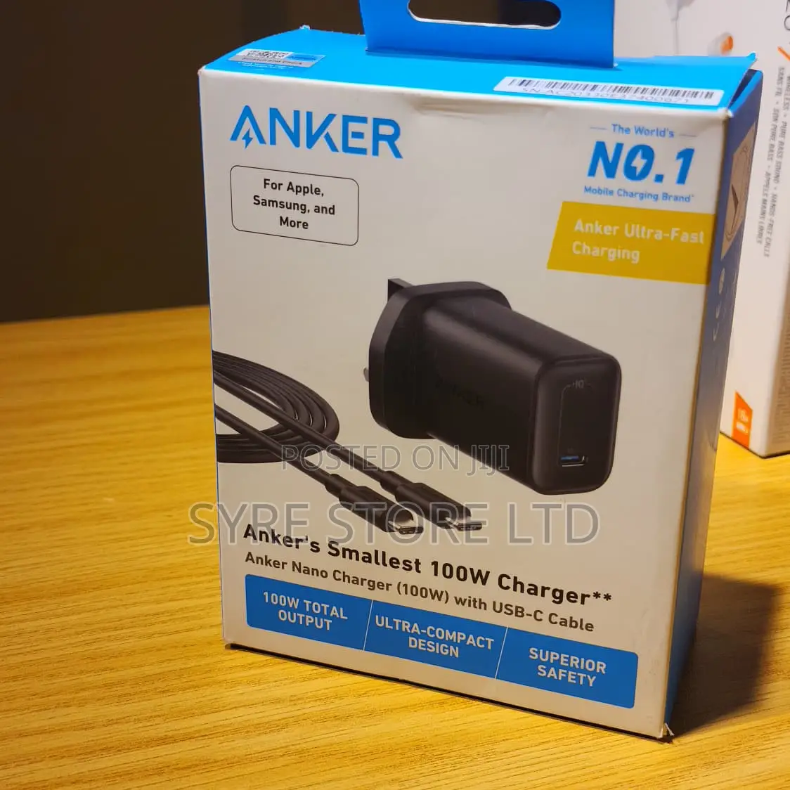 Anker Nano 100w Charger for iPads, Macbook and Laptops