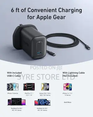 Anker Nano 100w Charger for iPads, Macbook and Laptops