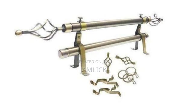 Double Adjustable Curtain Rod Set - Dv