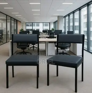Mid Back Chairs; Space-Efficient Stackable Office Seating Chair