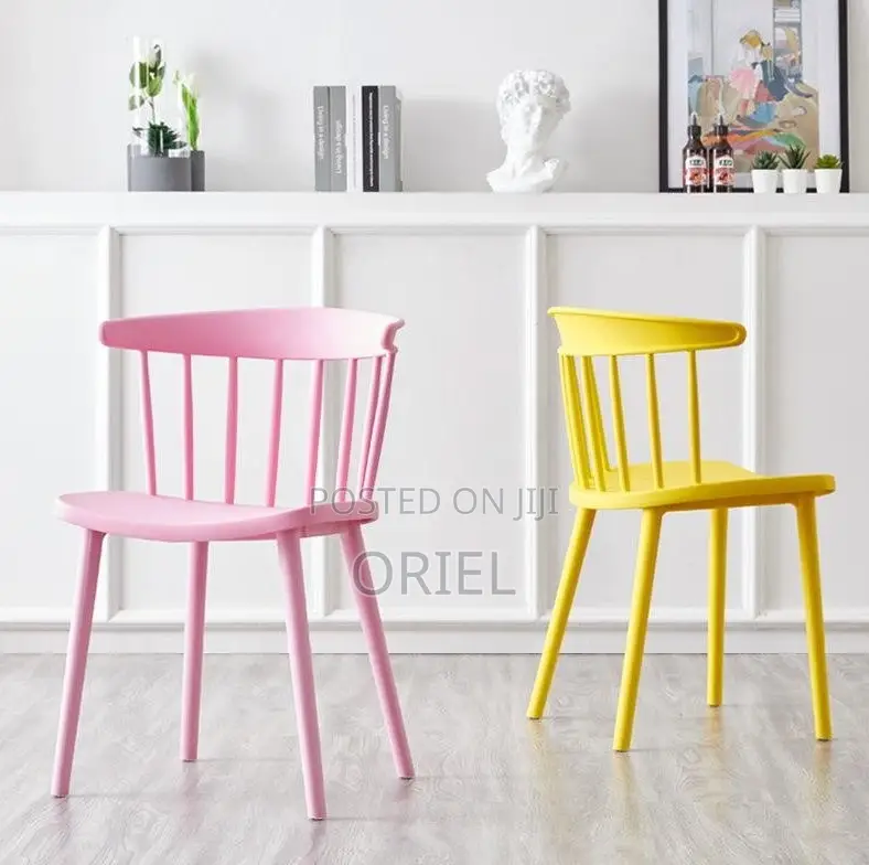 Home Chairs; Space-Saving Nordic Plastic Home Chair