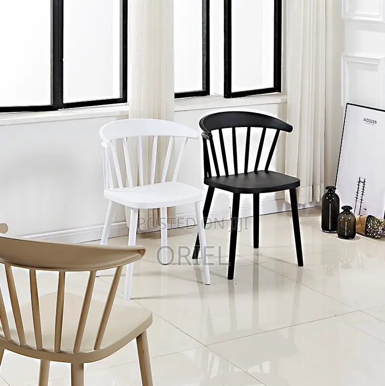 Home Chairs; Space-Saving Nordic Plastic Home Chair