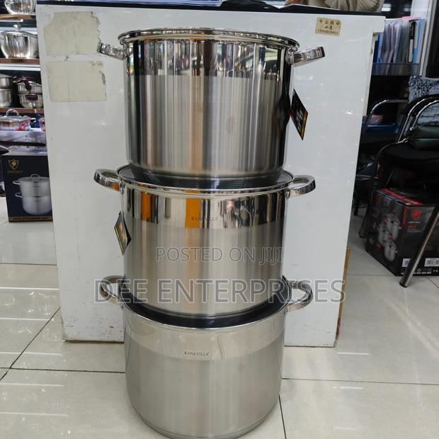 6 PCS Stainless Steel Cooking Pots - main view