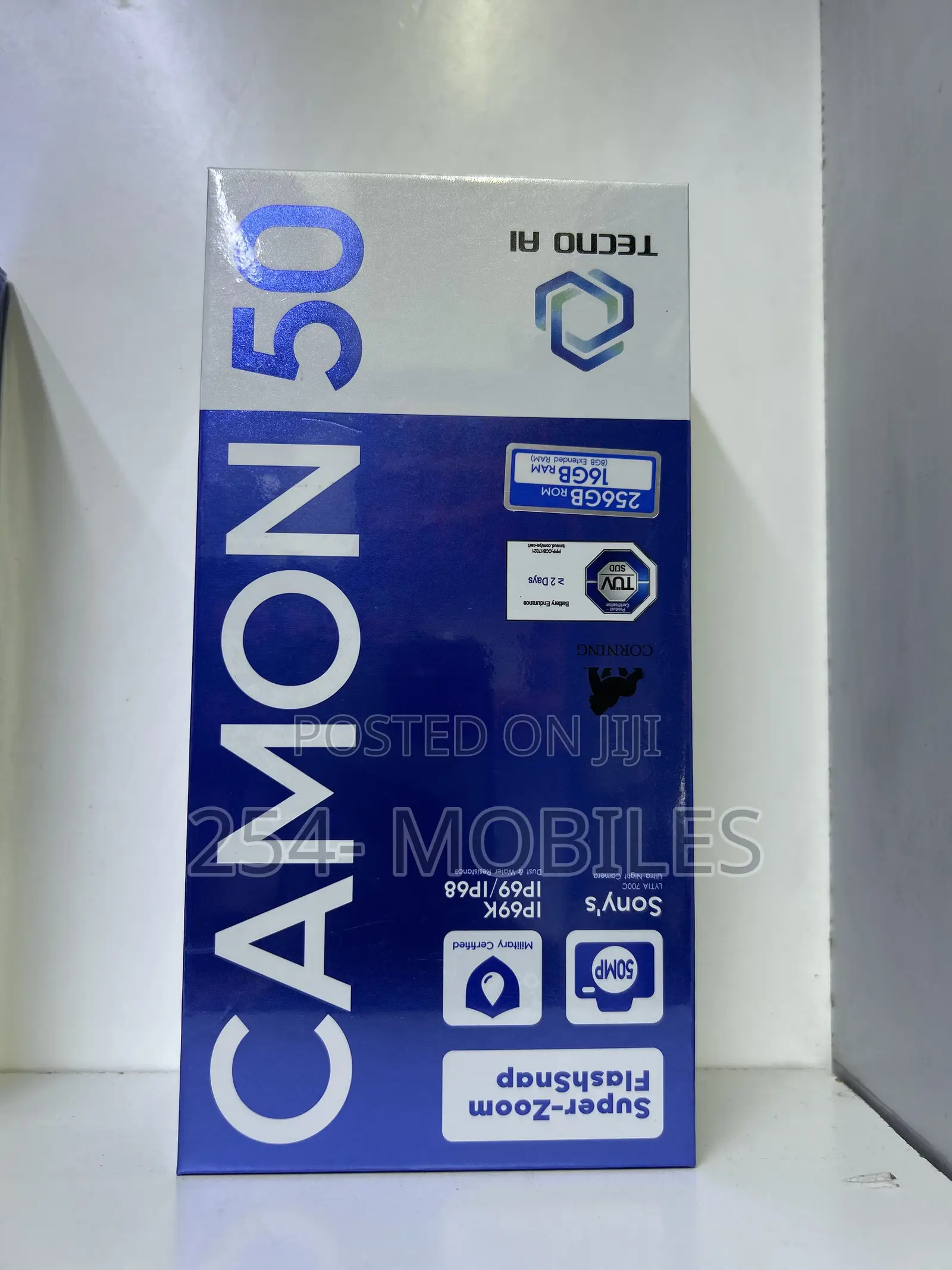 New Tecno Camon 50 256 GB Black