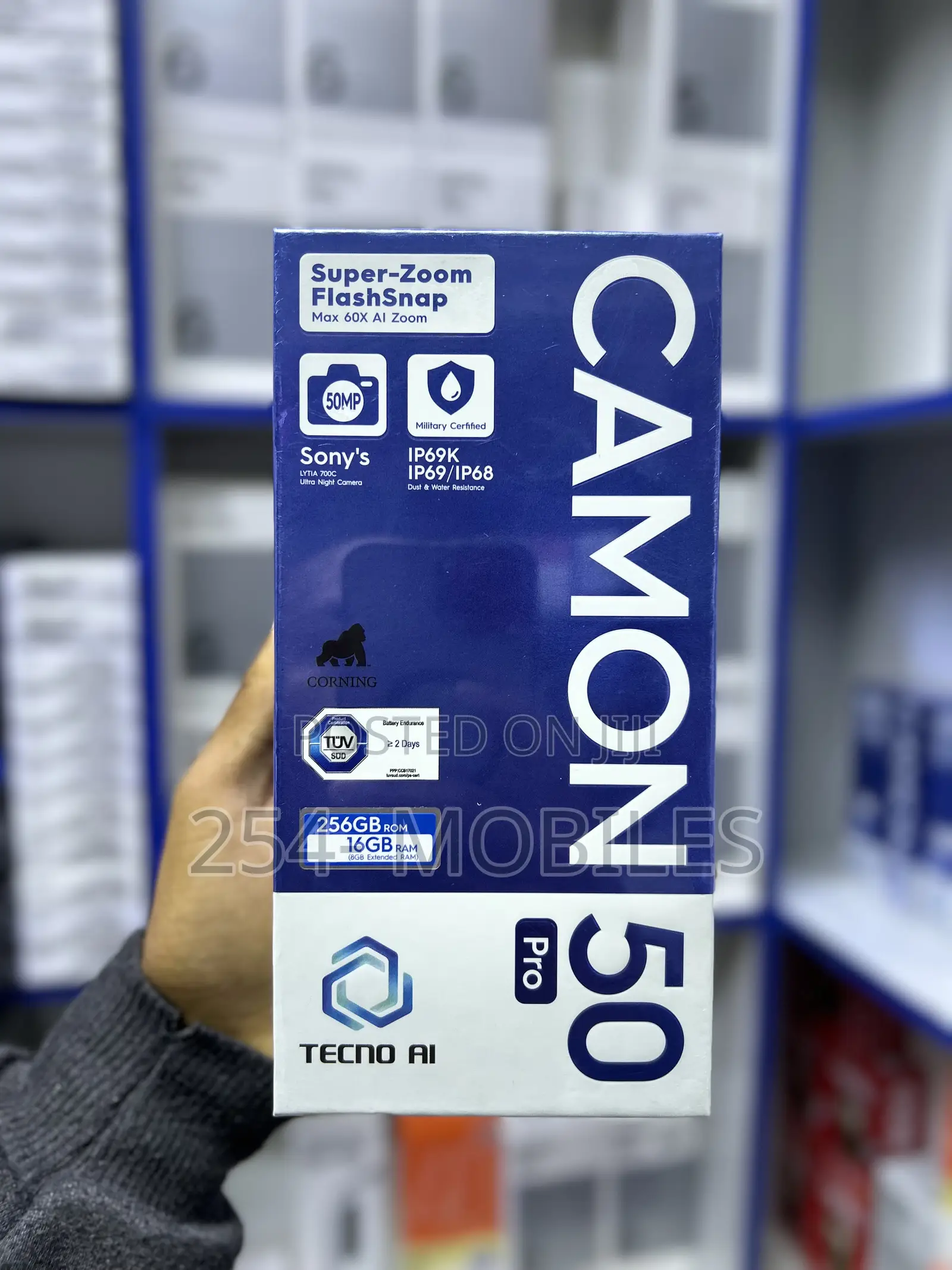New Tecno Camon 50 256 GB Black