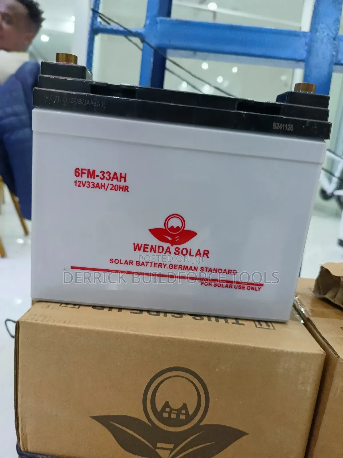 Wenda 12v 33ah/20hr Backup Solar Battery