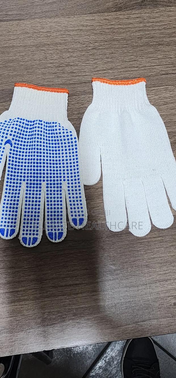 Cotton Dotted Gloves Pvc Coated-single Side - thumbnail 3
