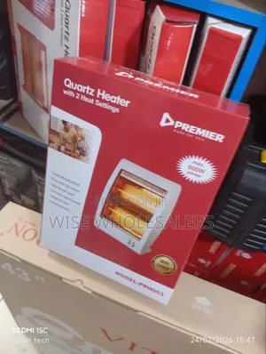 Premier Quartz Portable Electric Room Heater, Model Prh003.