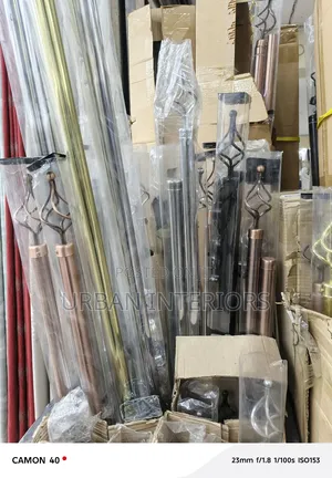 Gold Silver Imported Curtain Rods Gold and Silver Curtain Rods